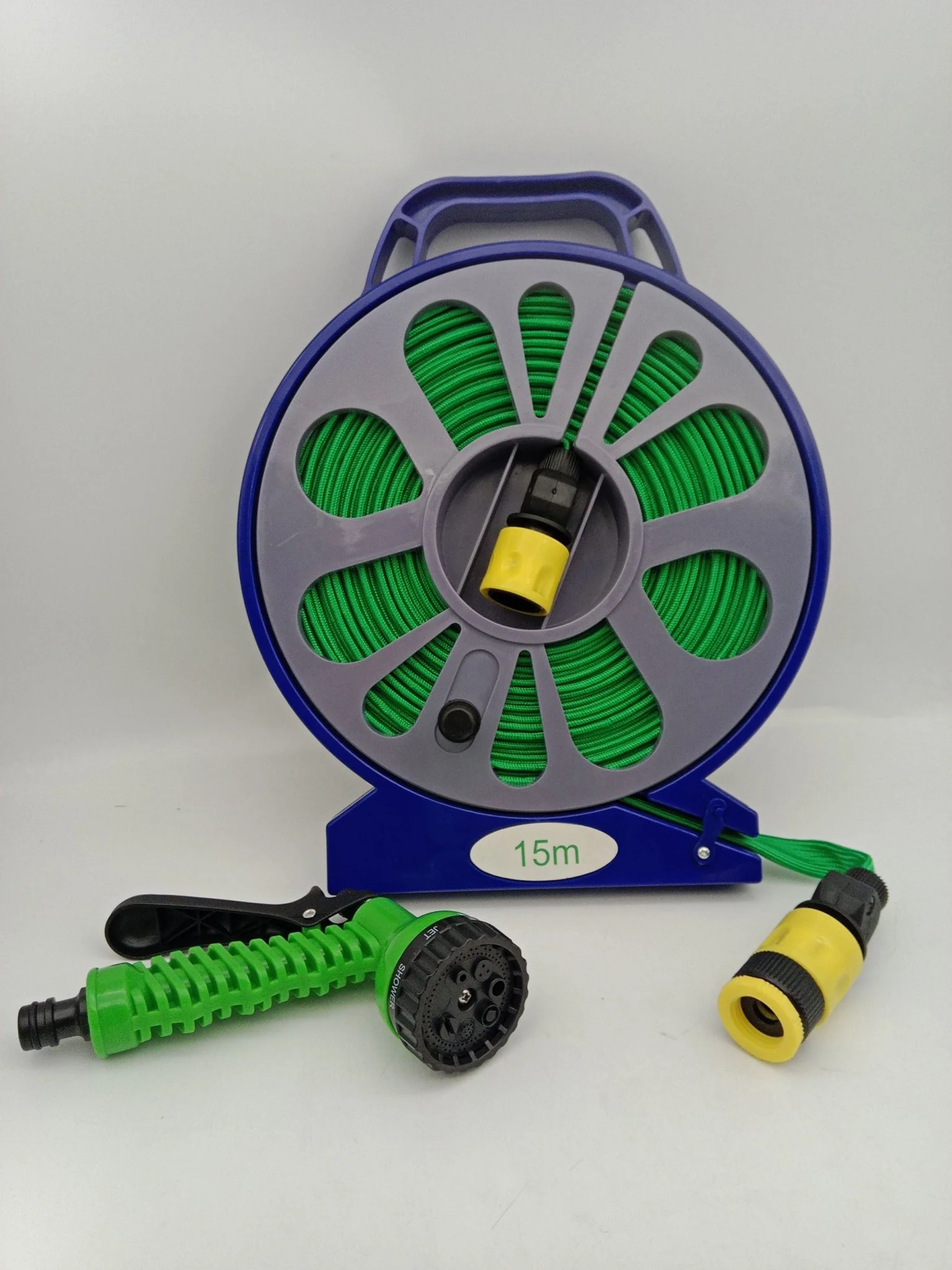 49 FT Garden Hose Reel Set with Spray Nozzle Portable Water Hose Storage G0296C - Image 10