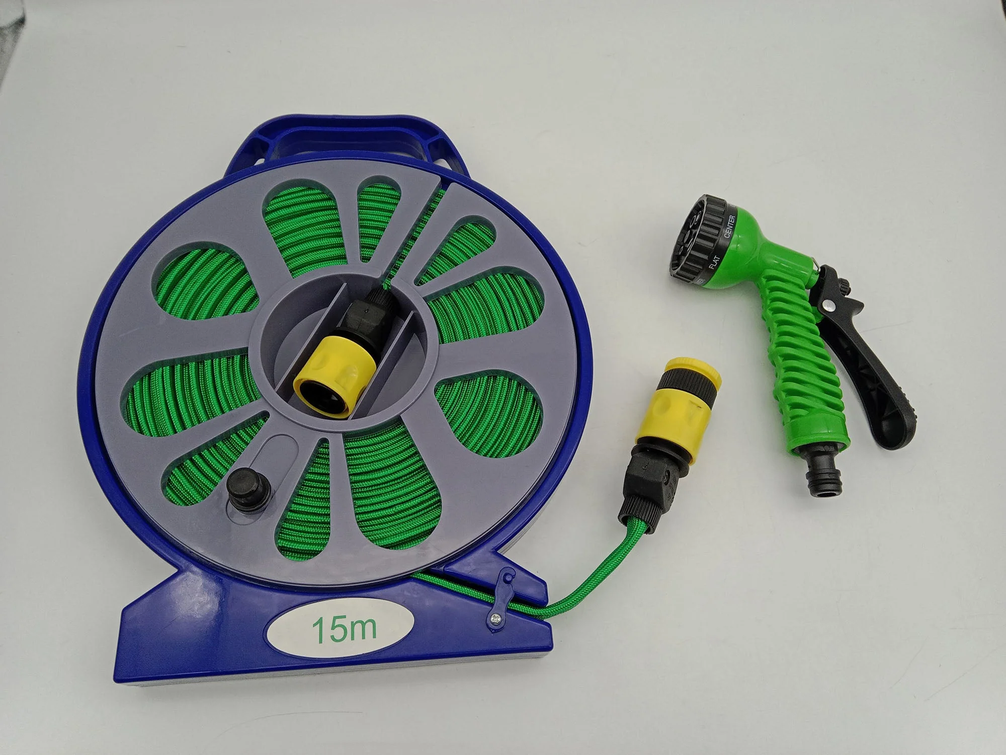 49 FT Garden Hose Reel Set with Spray Nozzle Portable Water Hose Storage G0296C - Image 9