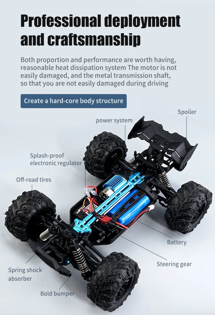 High-Performance 4WD Off-Road RC Monster Truck – 50KM/H Speed - Image 5