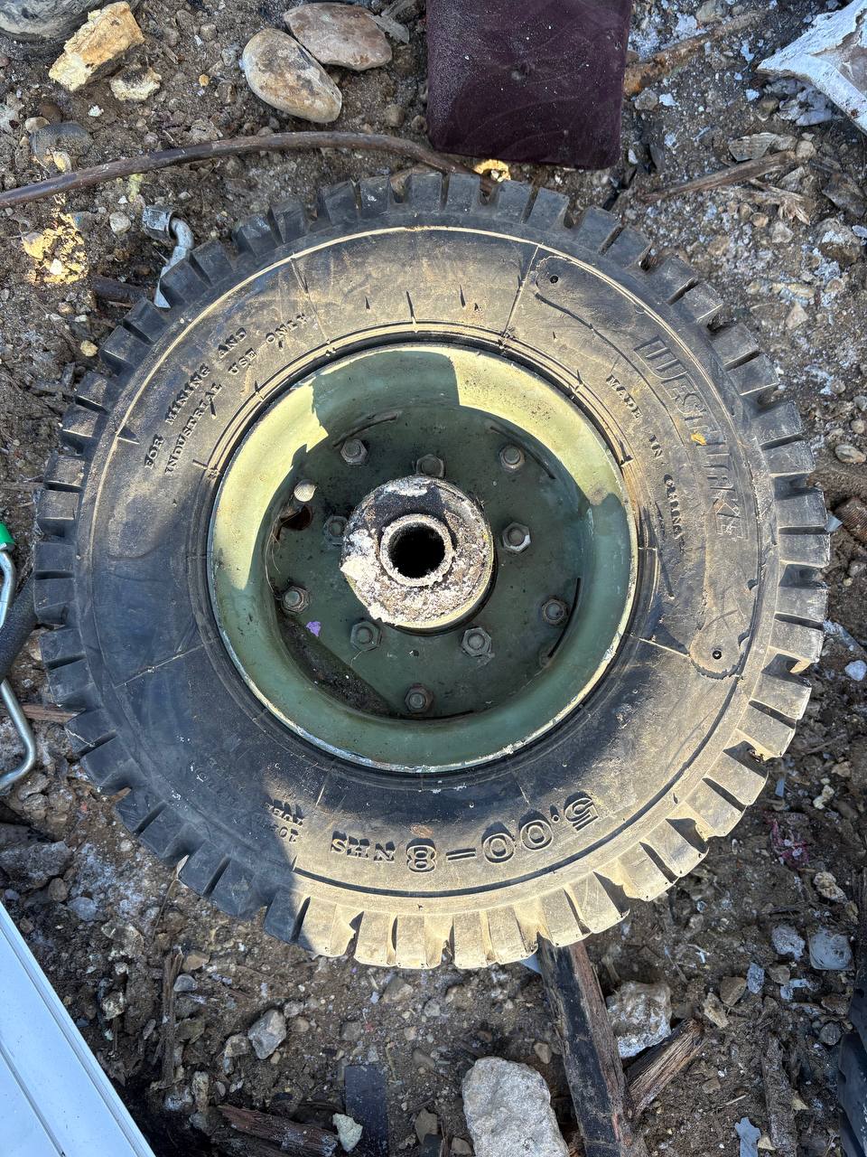 5.00-8 WestLake EDT 10PR TT Forklift Tire – Used 80–90% Tread WL508UT - Image 2