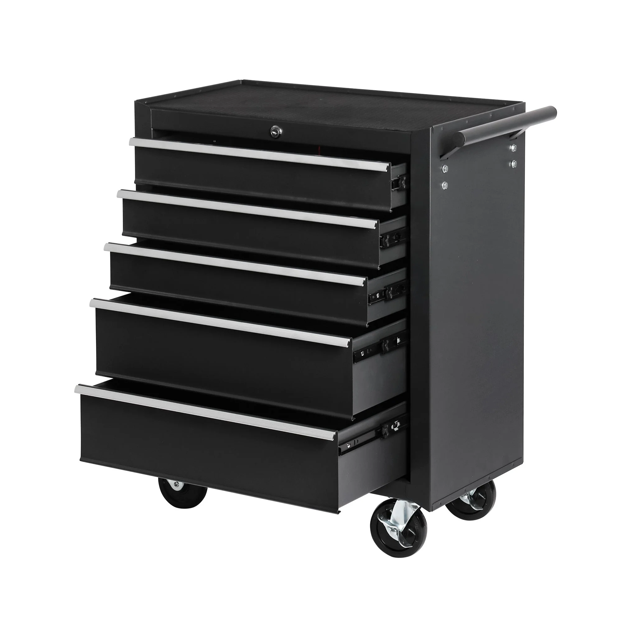 5 Drawer Garage Tool Cabinet Heavy Duty Steel Rolling Storage with Casters 31305