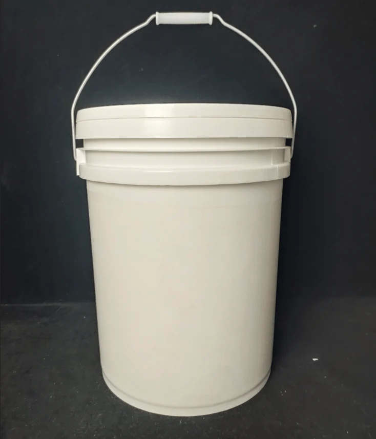 5 Gallon Round Bucket with Lid Set – Heavy-Duty, Iron Handle – SKU: 0254812