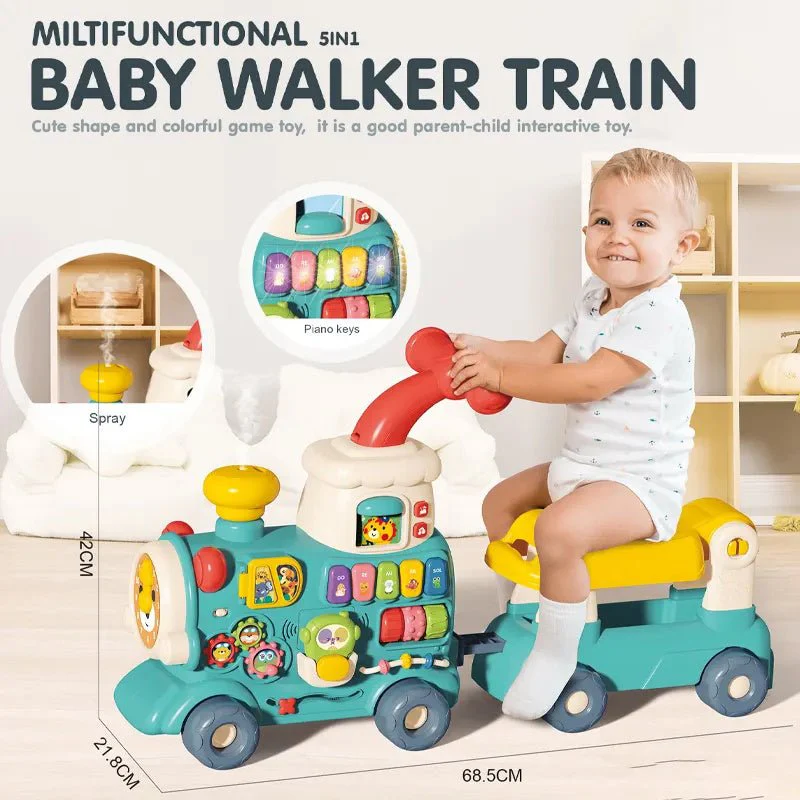 5-in-1 Baby Sensory Activity Toy Montessori Learning Board Motor Skills Toy CPS308308 - Image 2