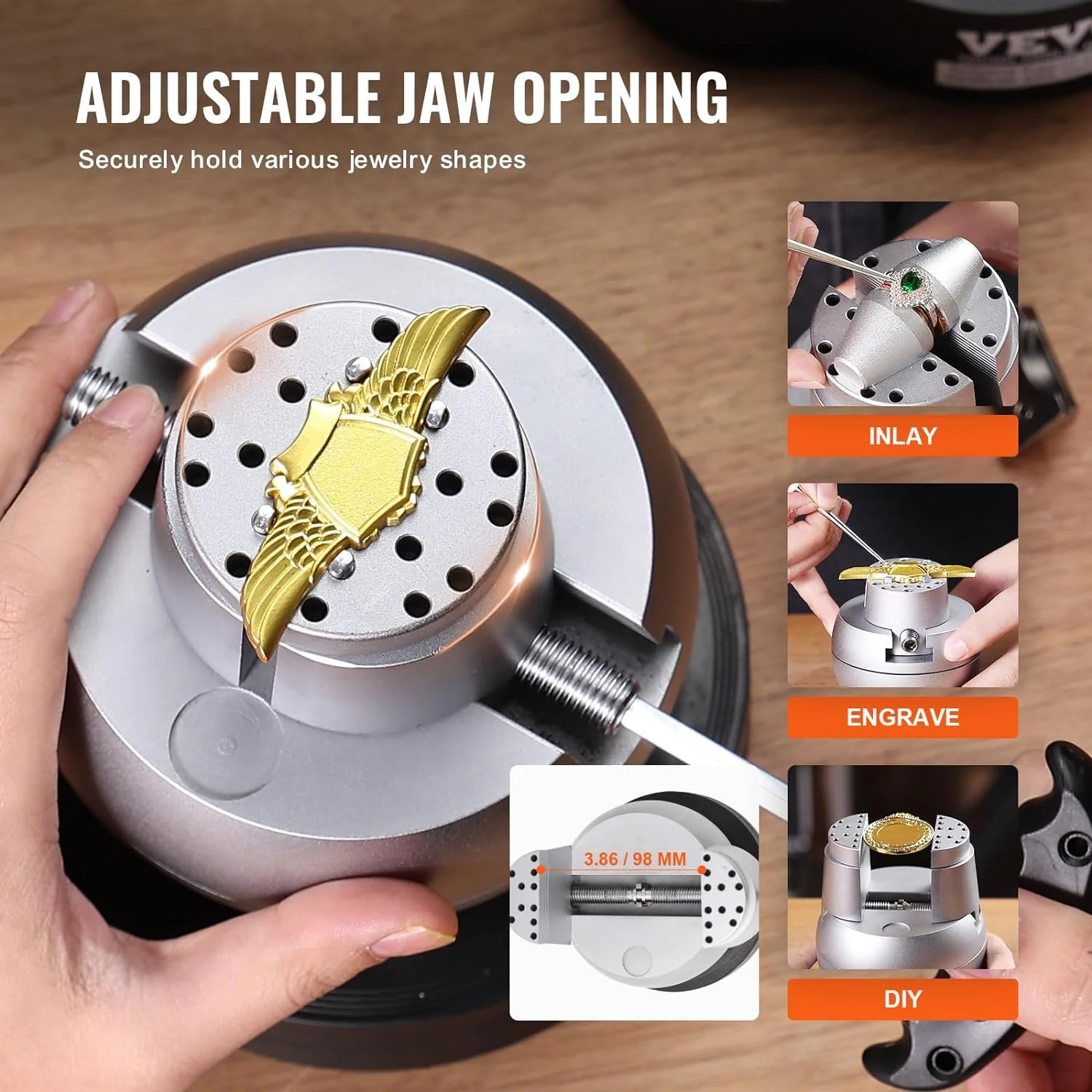 5" Ball Vise Jewelry Engraving Tool – Precision Workholding Clamp | SKU: 634430 - Image 3