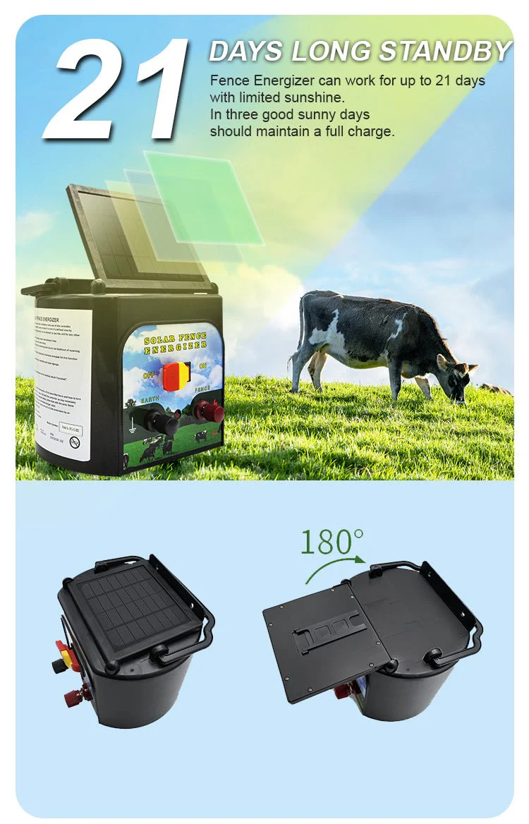 5 KM Solar Electric Fence Energiser – Livestock & Pet Control WTCS015 - Image 3
