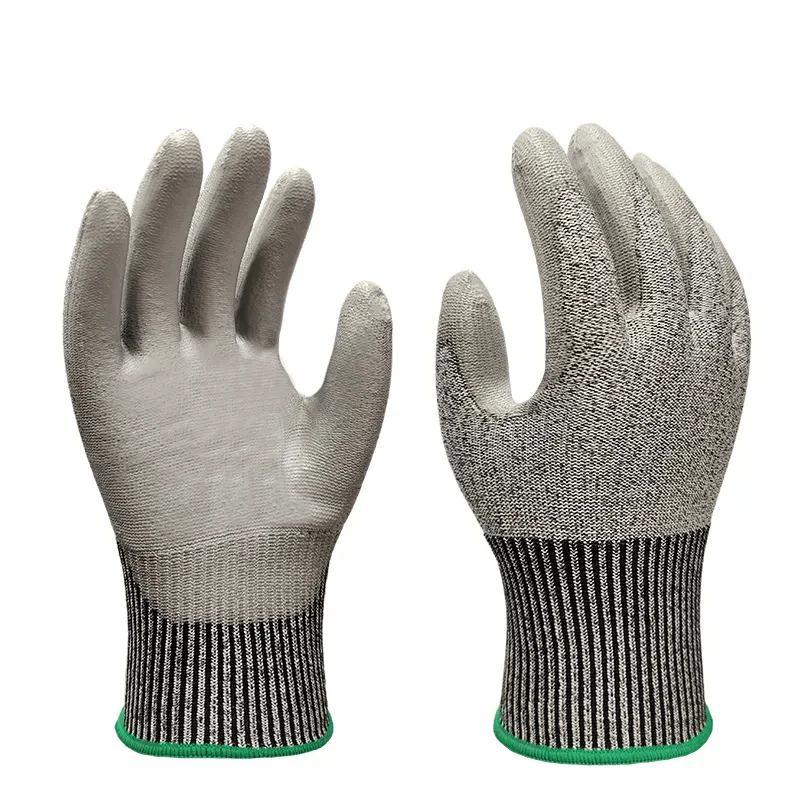 5-Pack Safety Work Gloves – Level 5 Cut Resistant PU Coated | SB26002L/XL