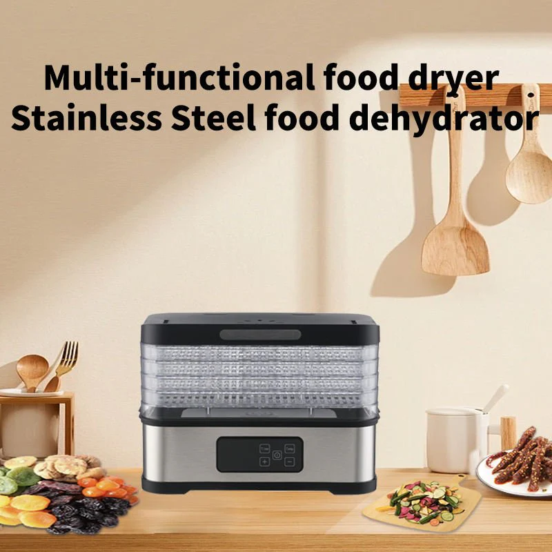 5 Tray Food Dehydrator 250W Digital Electric Fruit Meat Dryer GGJ300B - Image 2