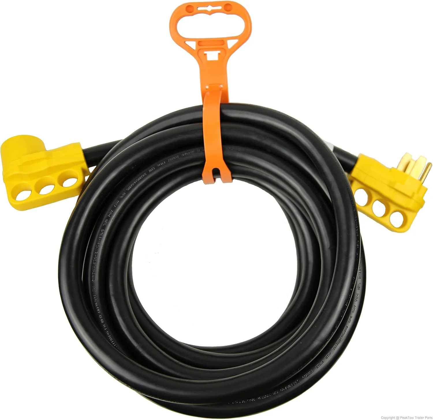 50 Amp Extension Cord – 30FT 250V Outdoor Power Supply Cable with LED, Grip Handle & Cord Organizer RV5030FH - Image 2