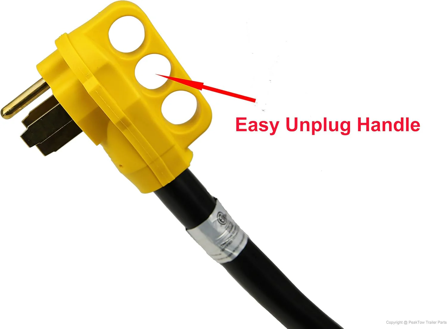 50 Amp Extension Cord – 30FT 250V Outdoor Power Supply Cable with LED, Grip Handle & Cord Organizer RV5030FH - Image 5