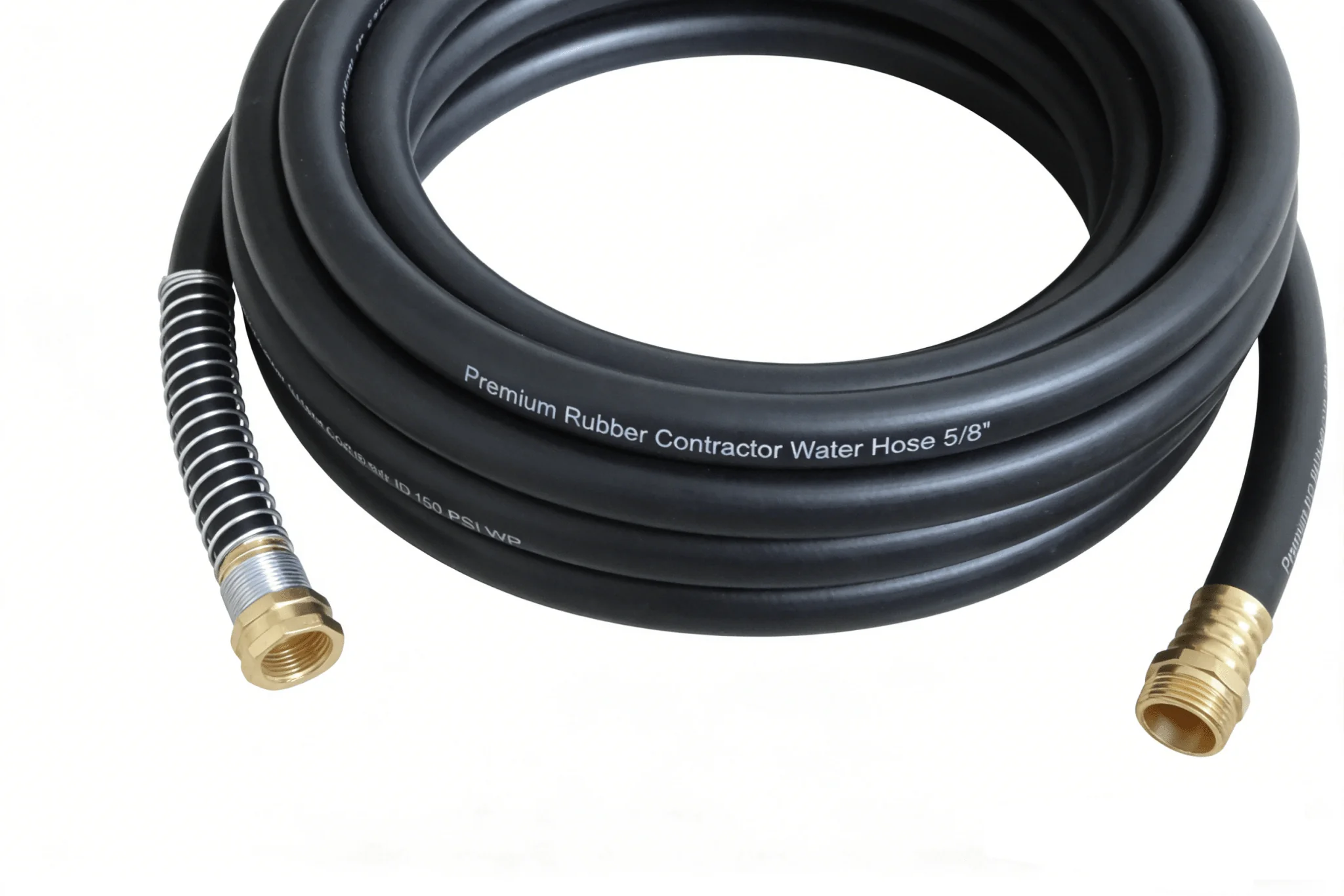 50 ft Premium Rubber Garden Hose 5/8″ Contractor Grade Heavy Duty Water Hose GR58050 - Image 2