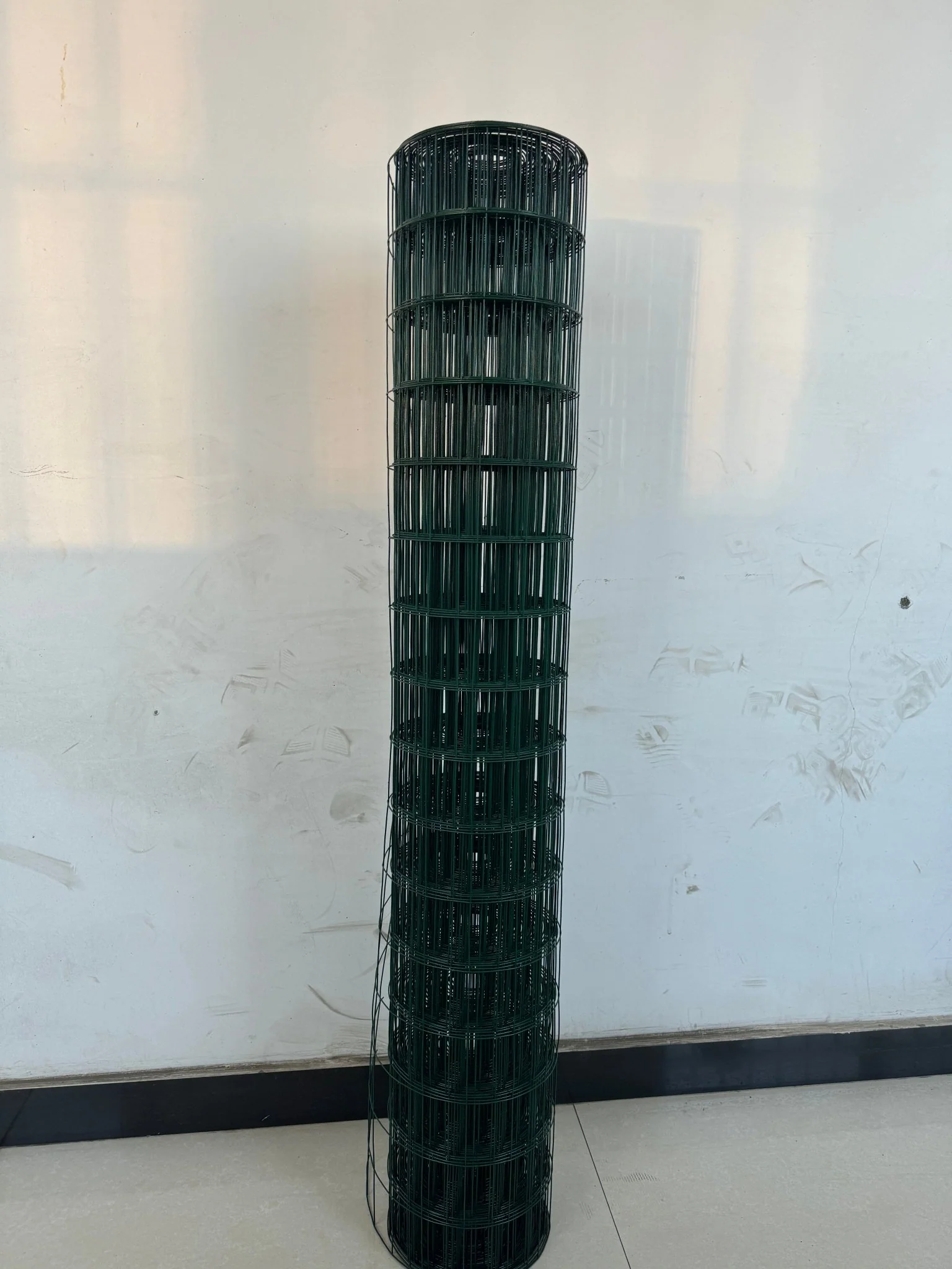 50 ft x 4 ft Green Vinyl Welded Wire Fence, 2 in x 3 in Mesh, 16-Gauge Garden & Utility Fencing WF245023G