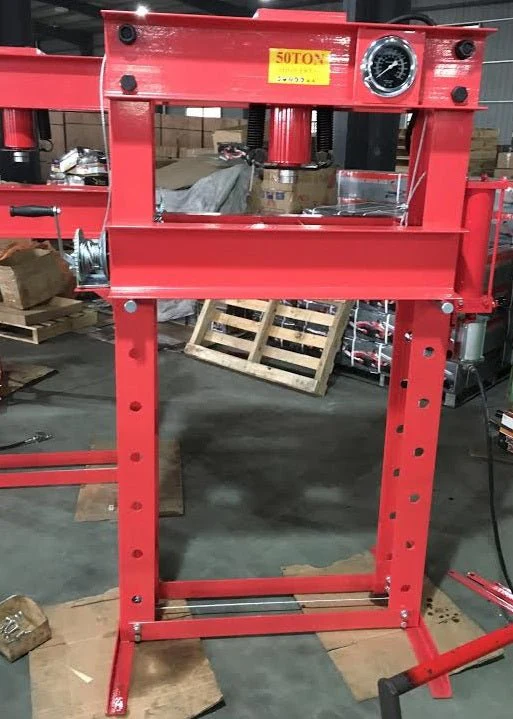 50 Ton Hydraulic Shop Press – Dual-Speed Air Press Machine with Arbor Plates, 100,000 LB Capacity | SKU: 50TSHP - Image 3