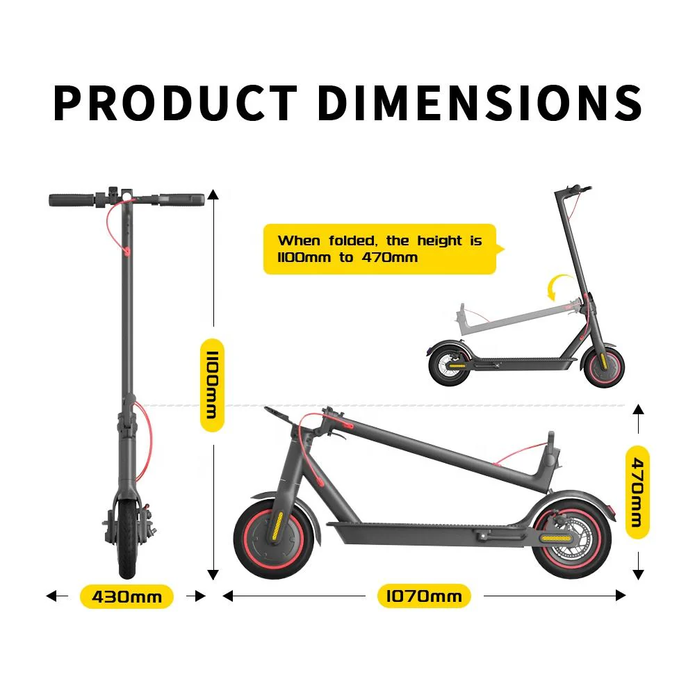 500W Electric Scooter 10 in Tires 36V 7.8Ah Battery 25 km/h Max Speed ES500W - Image 7