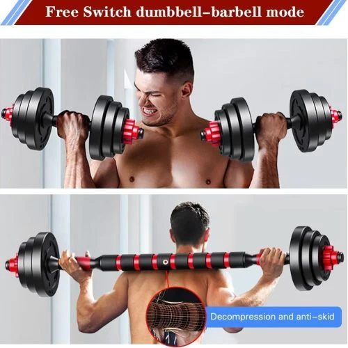 110 Lbs Adjustable Dumbbell Weight Set for Strength Training & Lifting | SKU: S1225 - Image 5