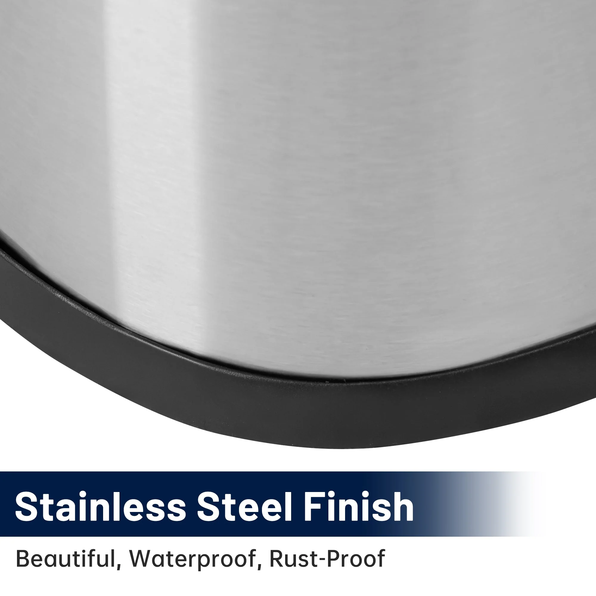 50L Stainless Steel Step Trash Can with Inner Bucket – Soft-Close, Fingerprint-Resistant Kitchen Bin AMTC550B - Image 4