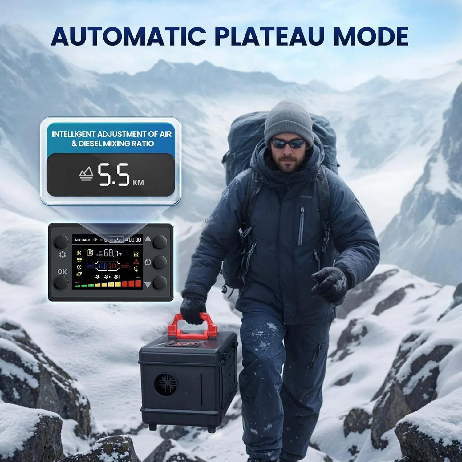 5L Handheld Toolbox Portable Compact Heater – Dual Heating for Car and Indoor Use | S1301 - Image 2