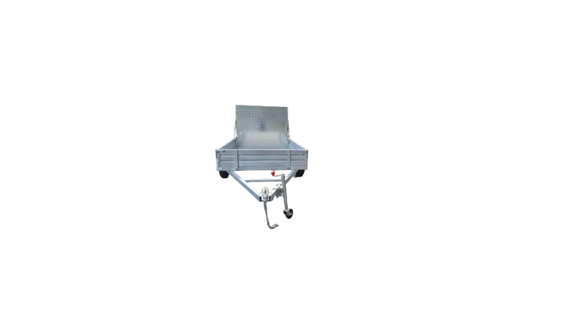 5x8 Galvanized Utility Trailer Tilting Bed Fully Welded Steel Frame LED Lights 96BA - Image 4