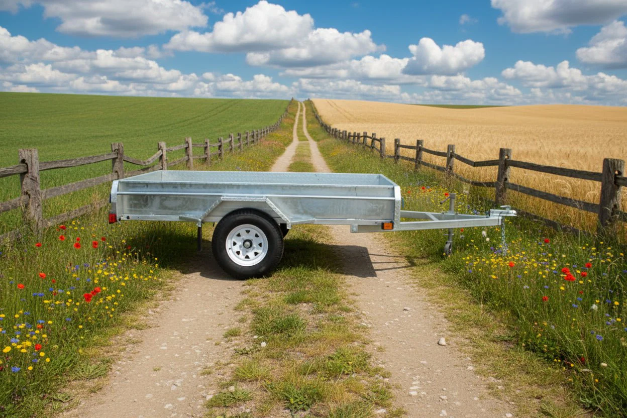 5x8 Hot Dipped Galvanized Utility Trailer Fully Welded Tilt Trailer 2" Coupler AWA96BW