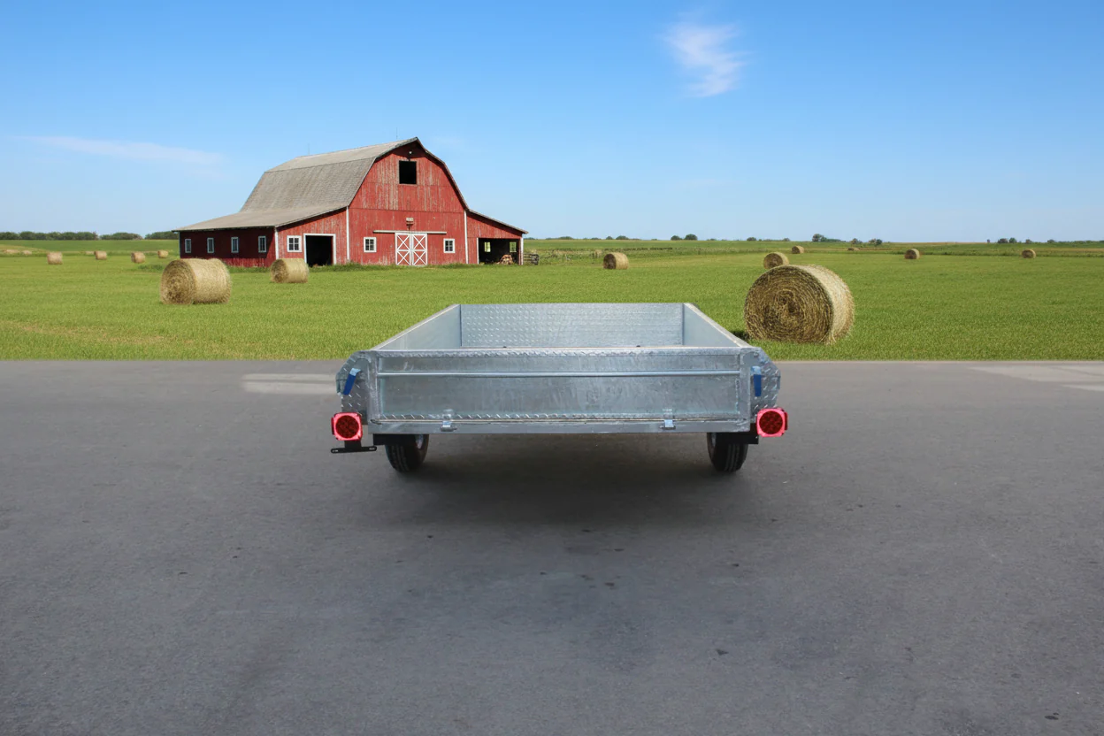 5x8 Hot Dipped Galvanized Utility Trailer Fully Welded Tilt Trailer 2" Coupler AWA96BW - Image 4