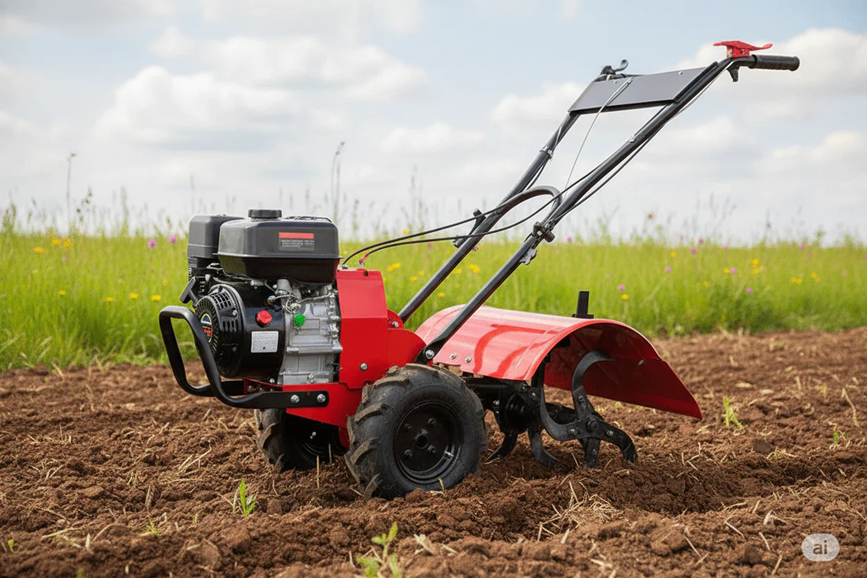 6.5 HP Self-Propelled Garden Tiller rototiller – 212cc Engine, 19” Width, 14” Tines ET2021