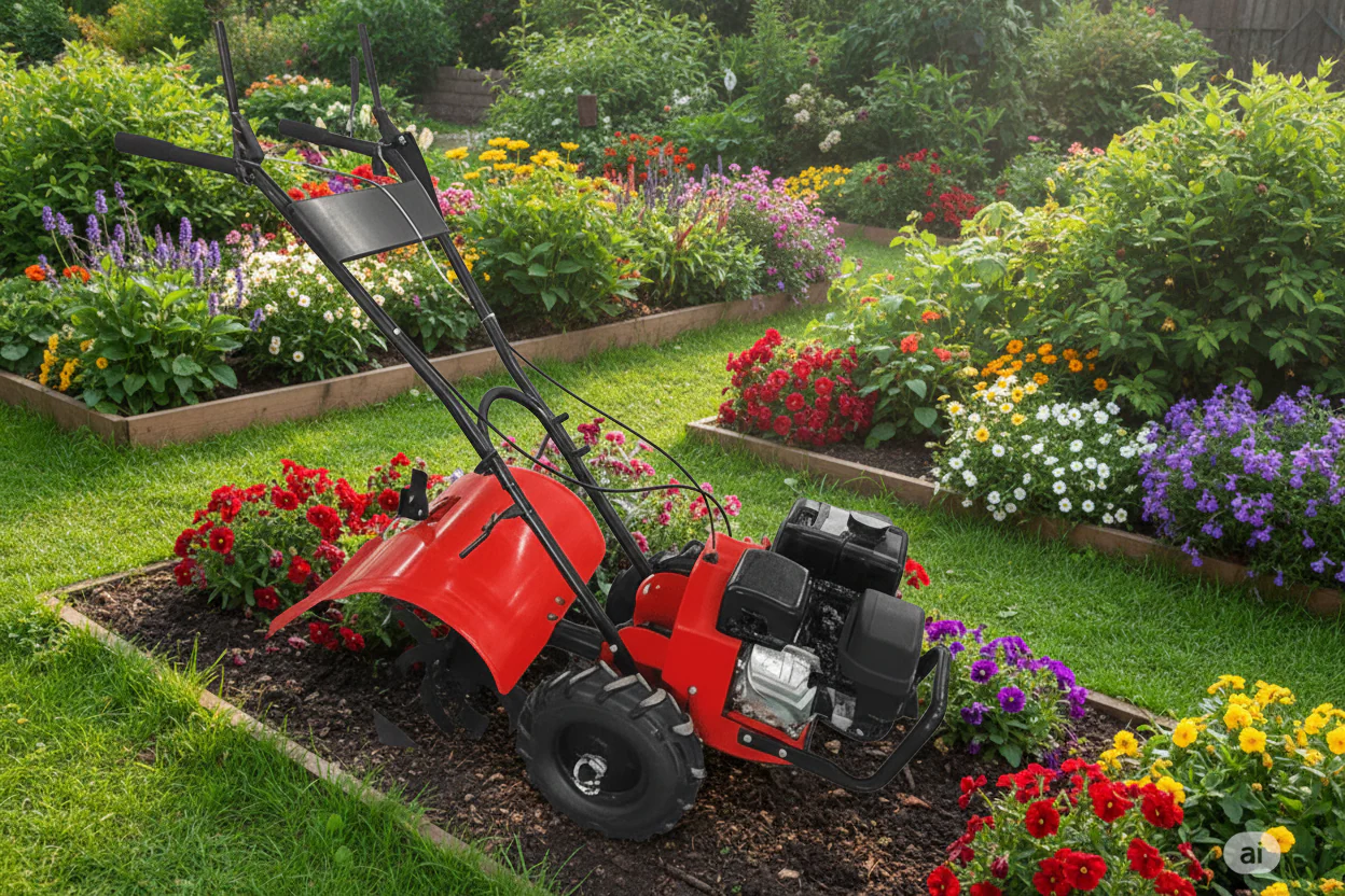 6.5 HP Self-Propelled Garden Tiller rototiller – 212cc Engine, 19” Width, 14” Tines ET2021 - Image 3