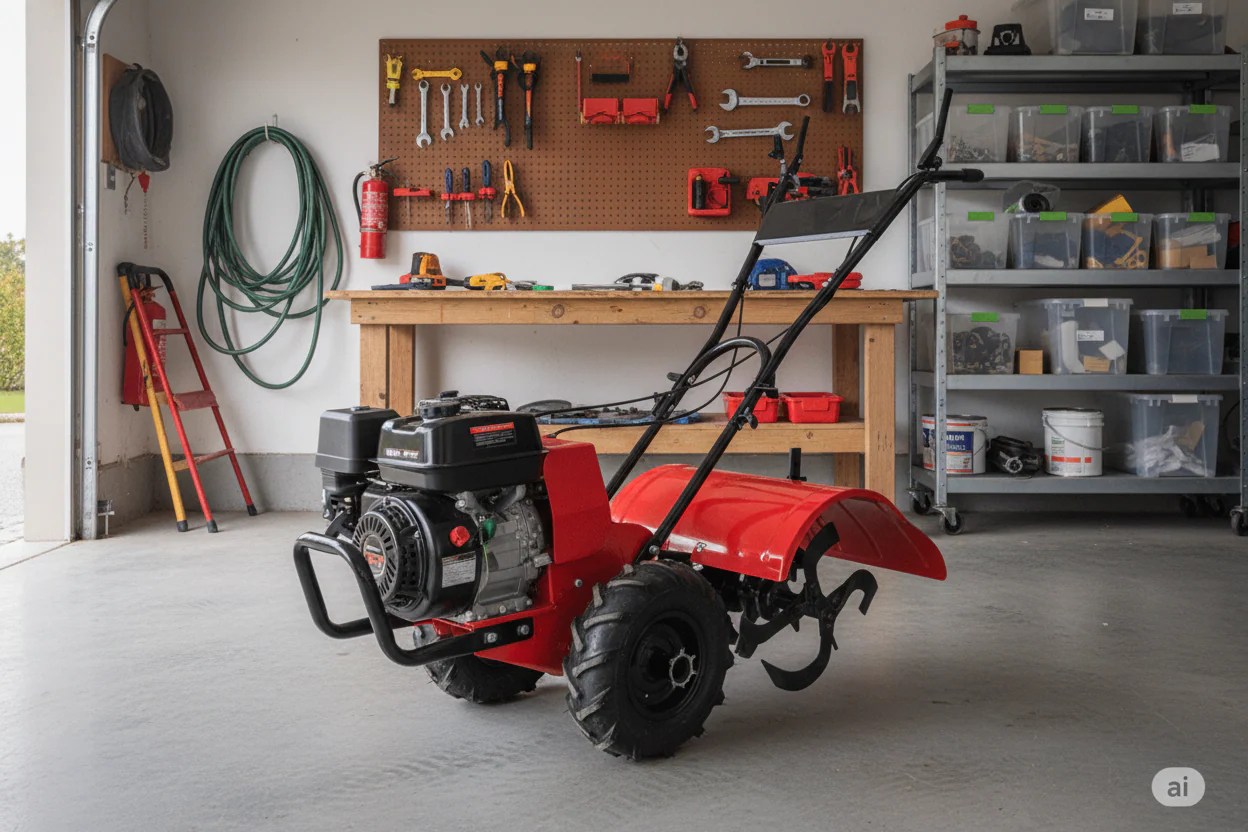 6.5 HP Self-Propelled Garden Tiller rototiller – 212cc Engine, 19” Width, 14” Tines ET2021 - Image 4