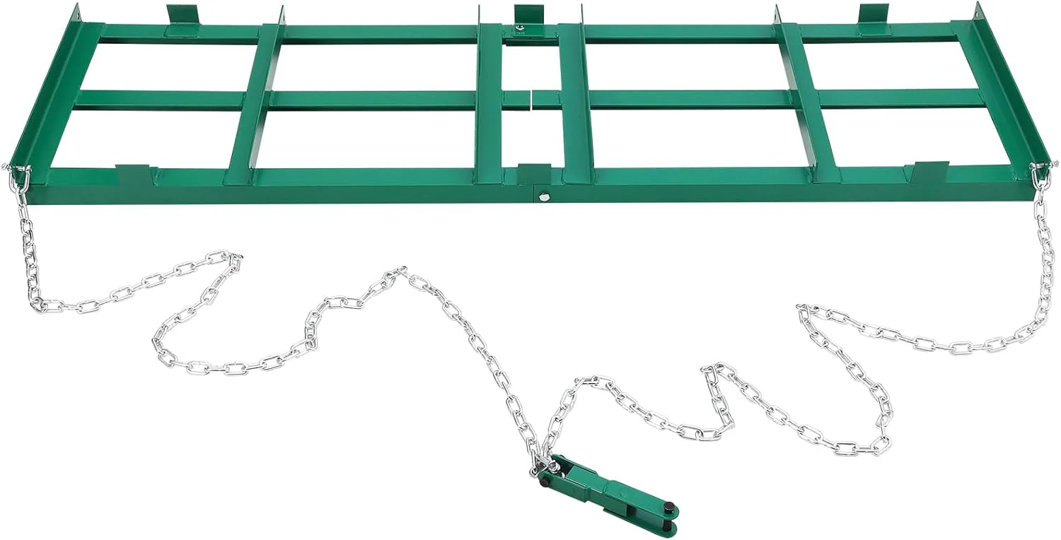 6 Ft Driveway Drag Harrow Heavy Duty Tow Behind Landscape Leveler DHC72