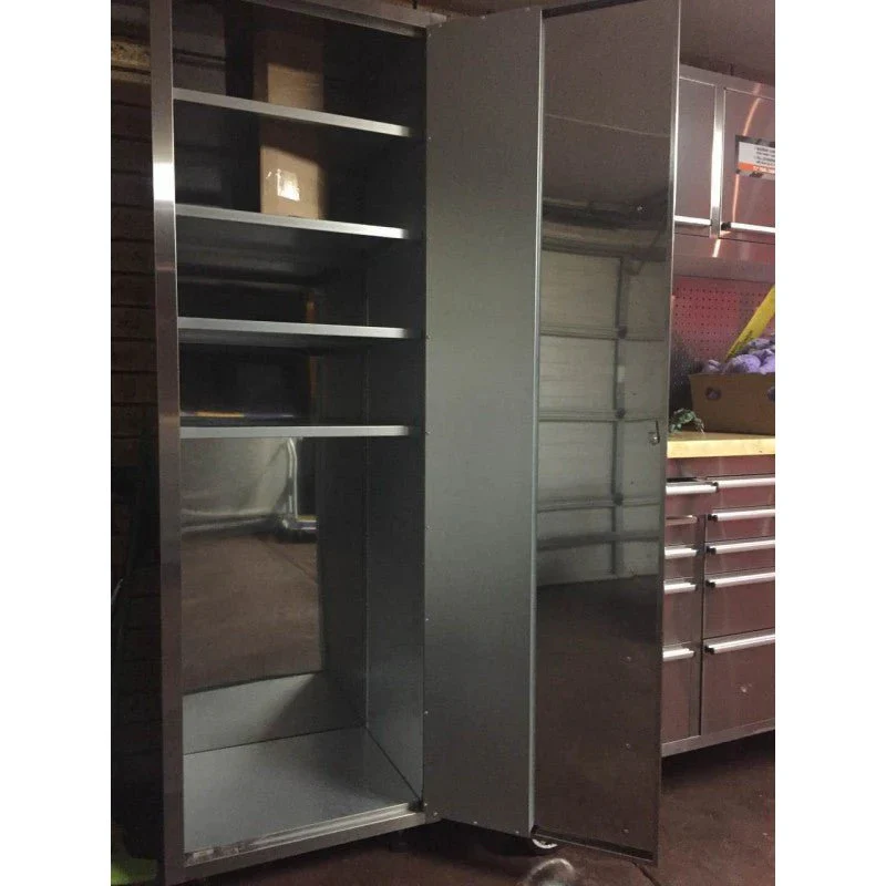 6 FT Stainless Steel Lockable Storage Cabinet – Adjustable Shelves, Anti-Fingerprint Finish HSC2401W - Image 4