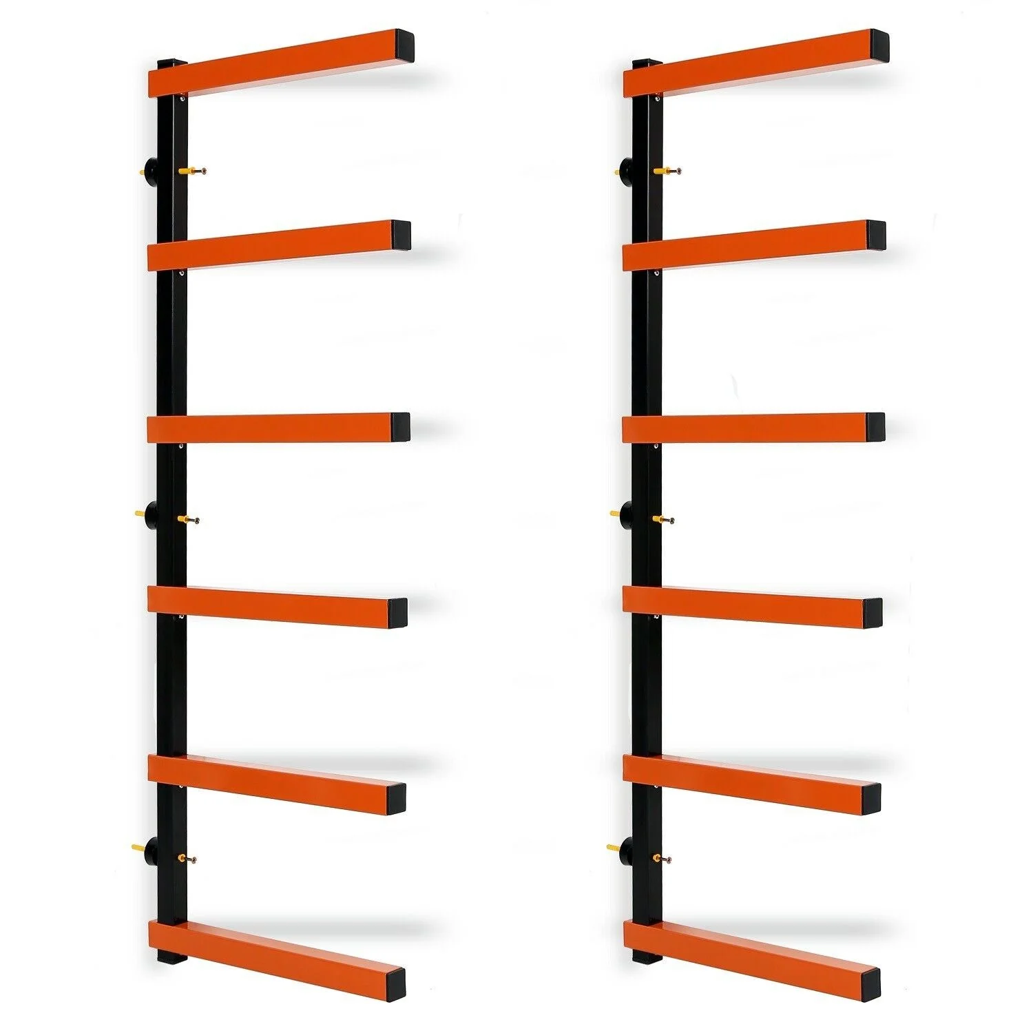 6 Shelf Lumber Storage Rack – Indoor & Outdoor Wall Mount (KA77)