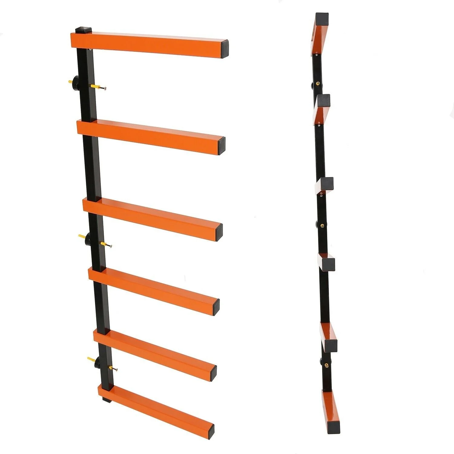 6 Shelf Lumber Storage Rack – Indoor & Outdoor Wall Mount (KA77) - Image 2