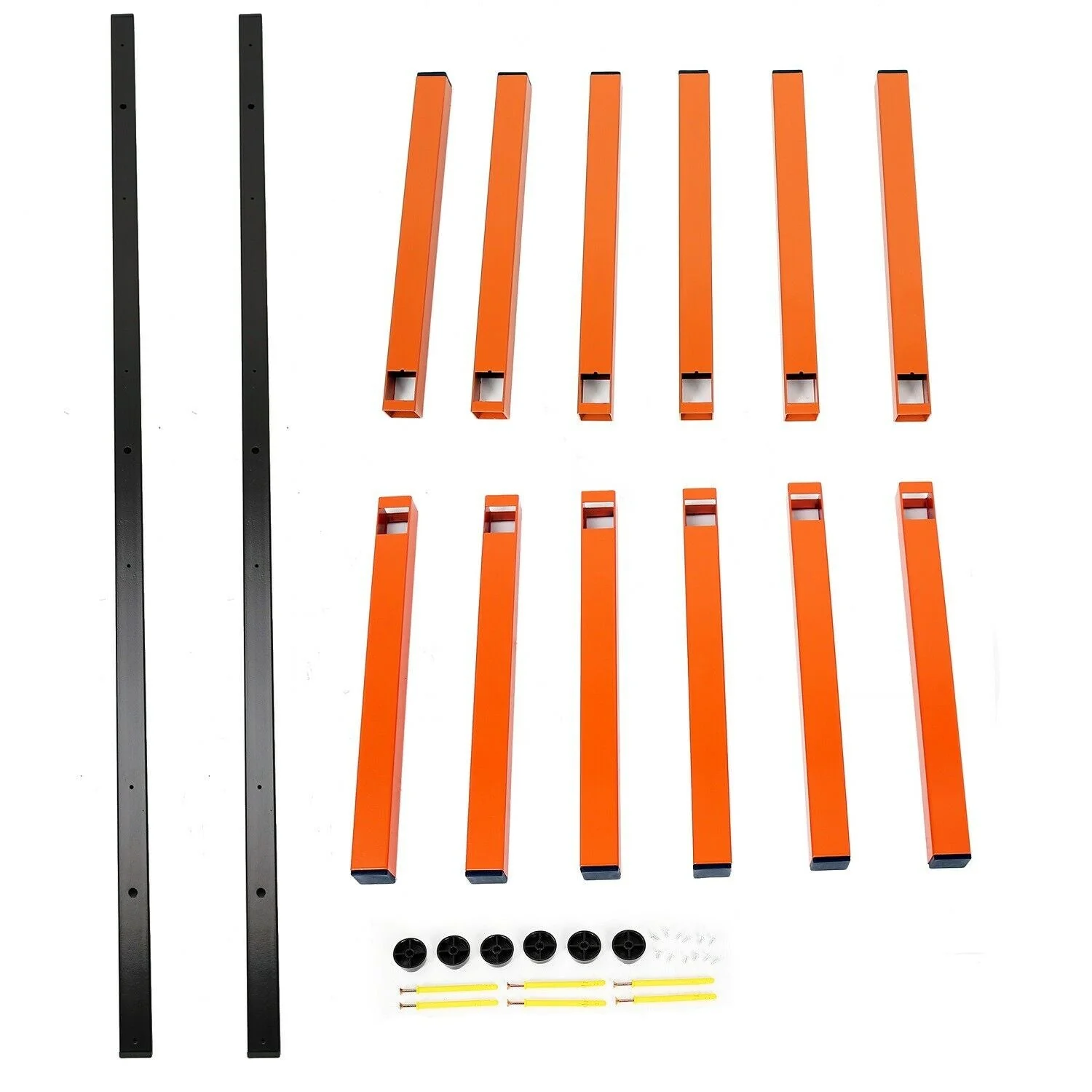 6 Shelf Lumber Storage Rack – Indoor & Outdoor Wall Mount (KA77) - Image 5
