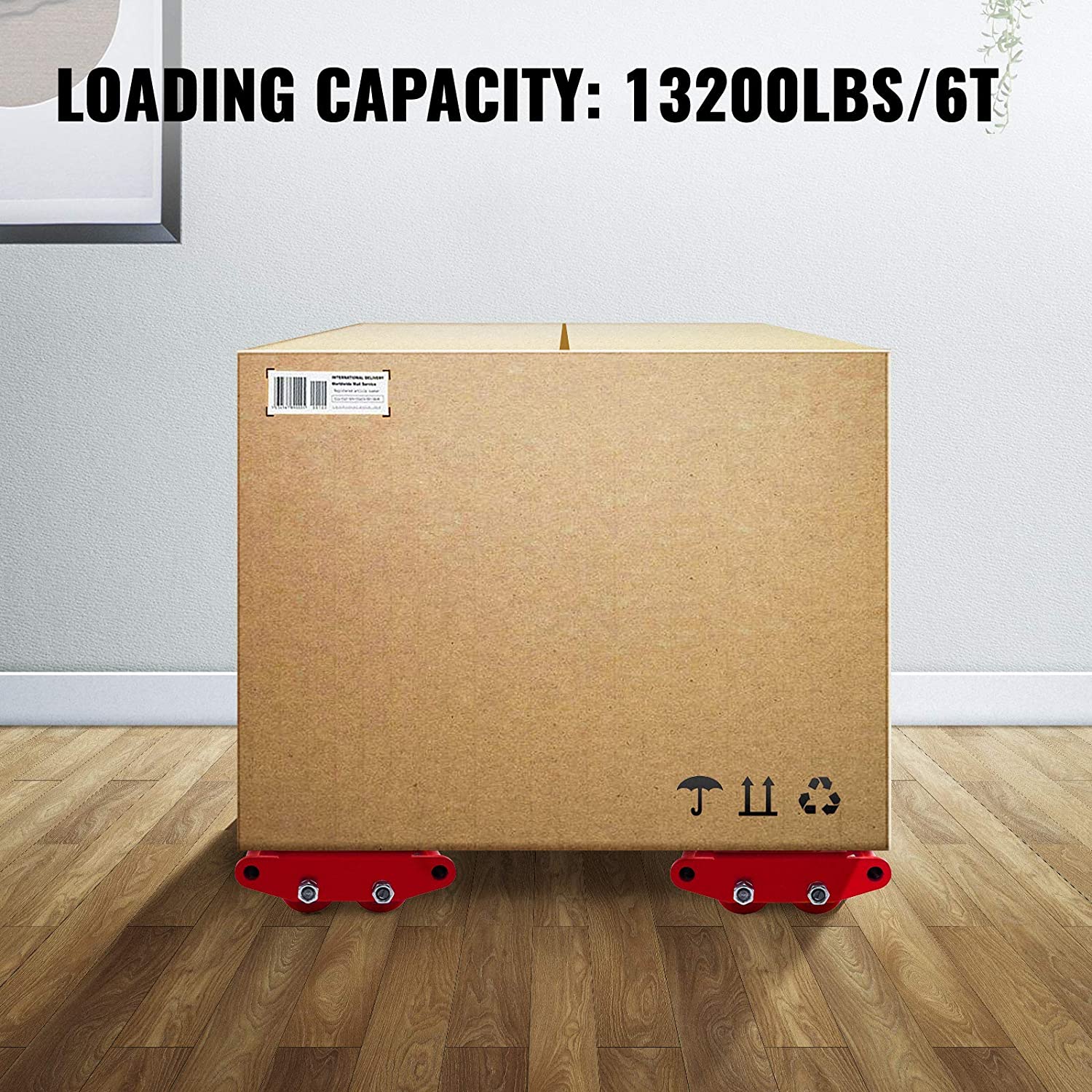 New 4 PCS 6-Ton Machinery Mover Skates | Heavy-Duty Equipment Moving Rollers | SKU 444423 - Image 5