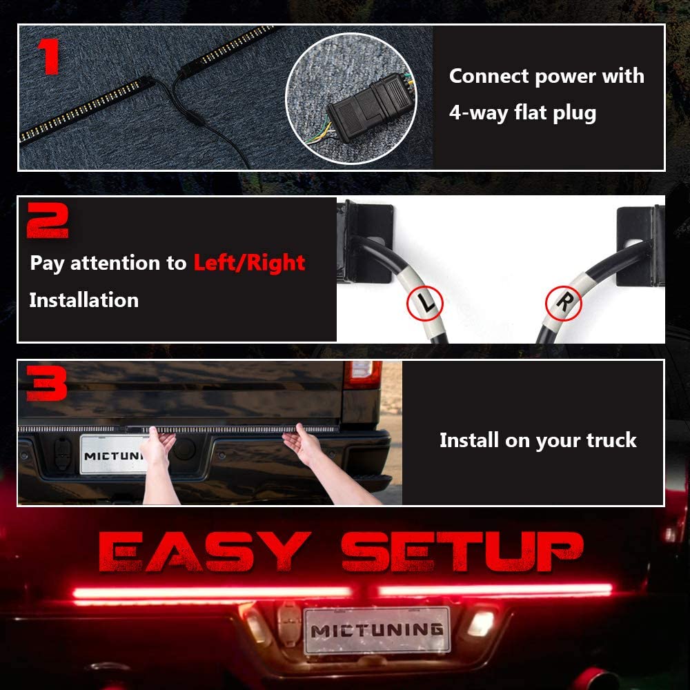 60" 5-Mode LED Tailgate Light Bar – Brake, Turn, Reverse, Signal | 765TGL - Image 4
