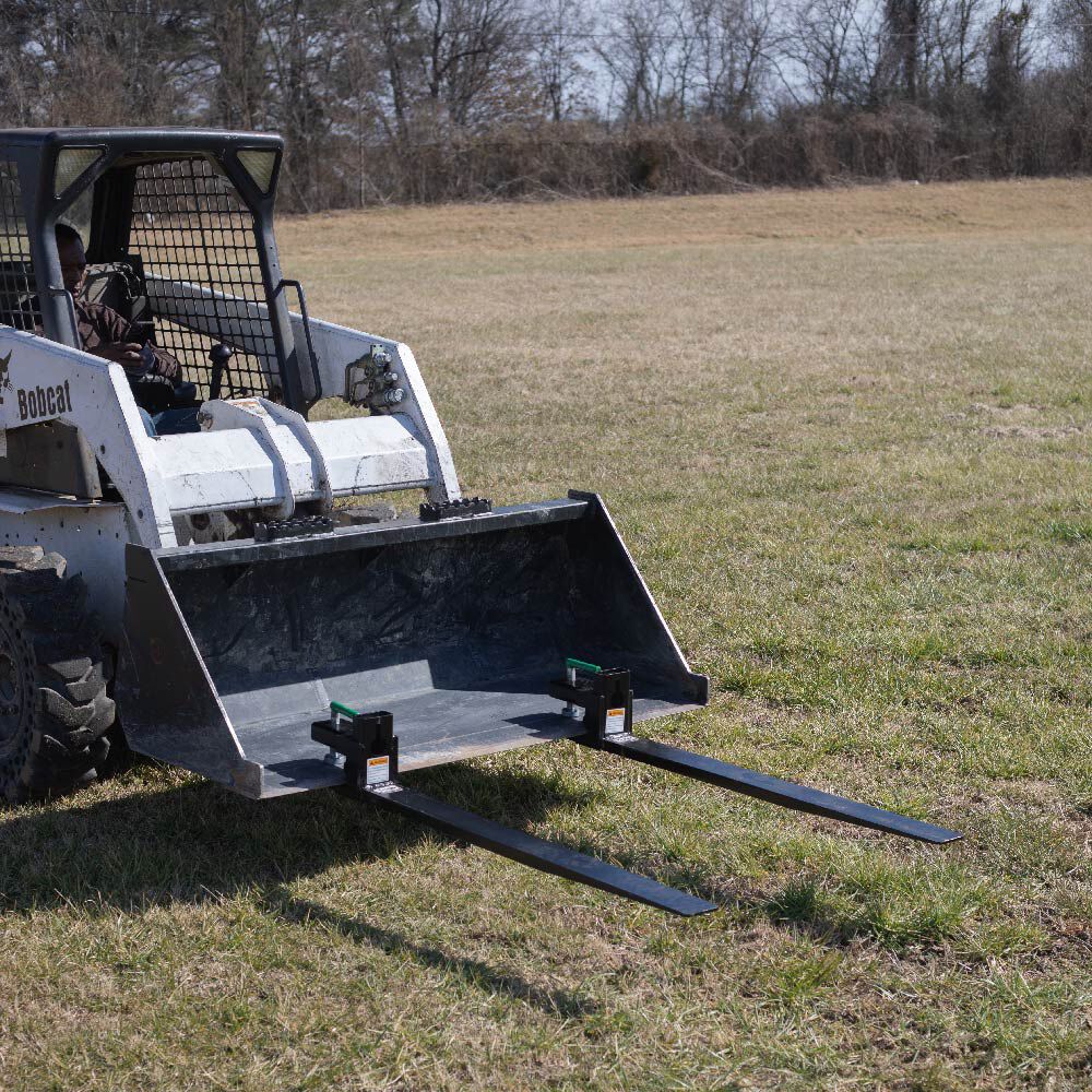 Clamp-On Pallet Forks – 60" Heavy-Duty Tractor & Skid Steer Attachment, 6,000 lb Capacity (SKU: 818450)