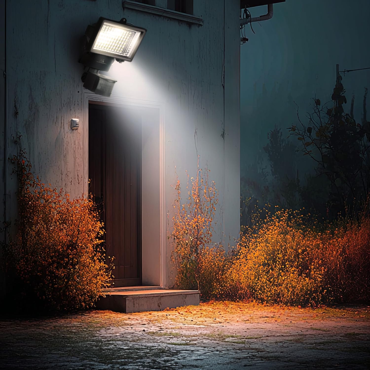 60 LED Solar Motion Sensor Flood Light – Outdoor Waterproof Security Spotlight for Yard, Garage & Garden | 527051 - Image 5