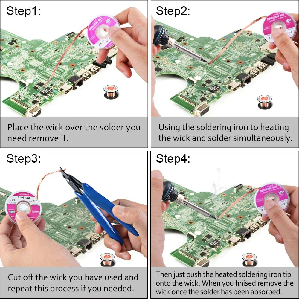 60 Watt Soldering Iron Kit with Stand, Wire & Repair Tools 21-in-1 TP936S1 - Image 8