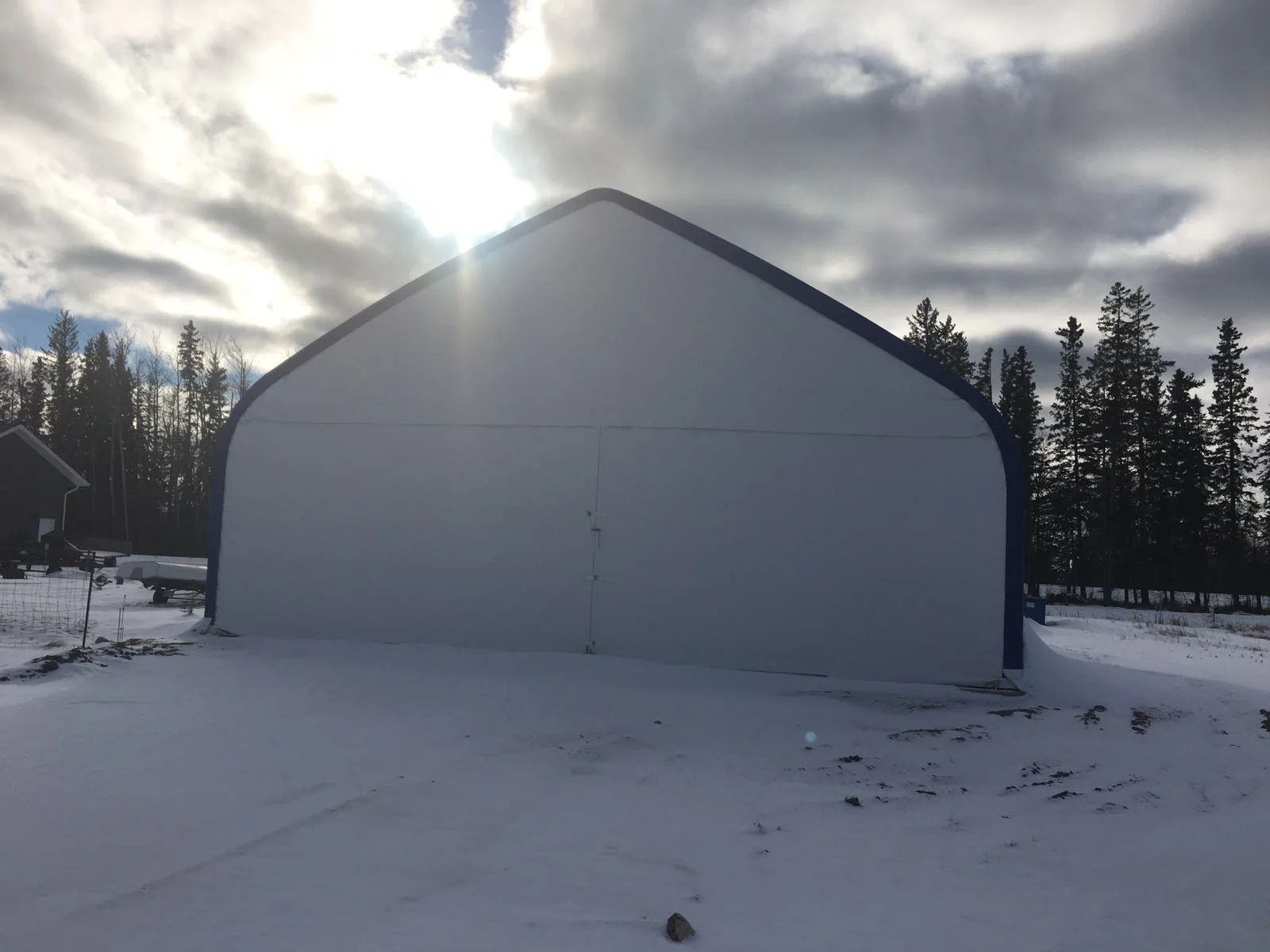 60′ Wide Double Truss Storage Buildings – Heavy-Duty PVC Shelter | Extra-Large Portable Warehouse - Image 13
