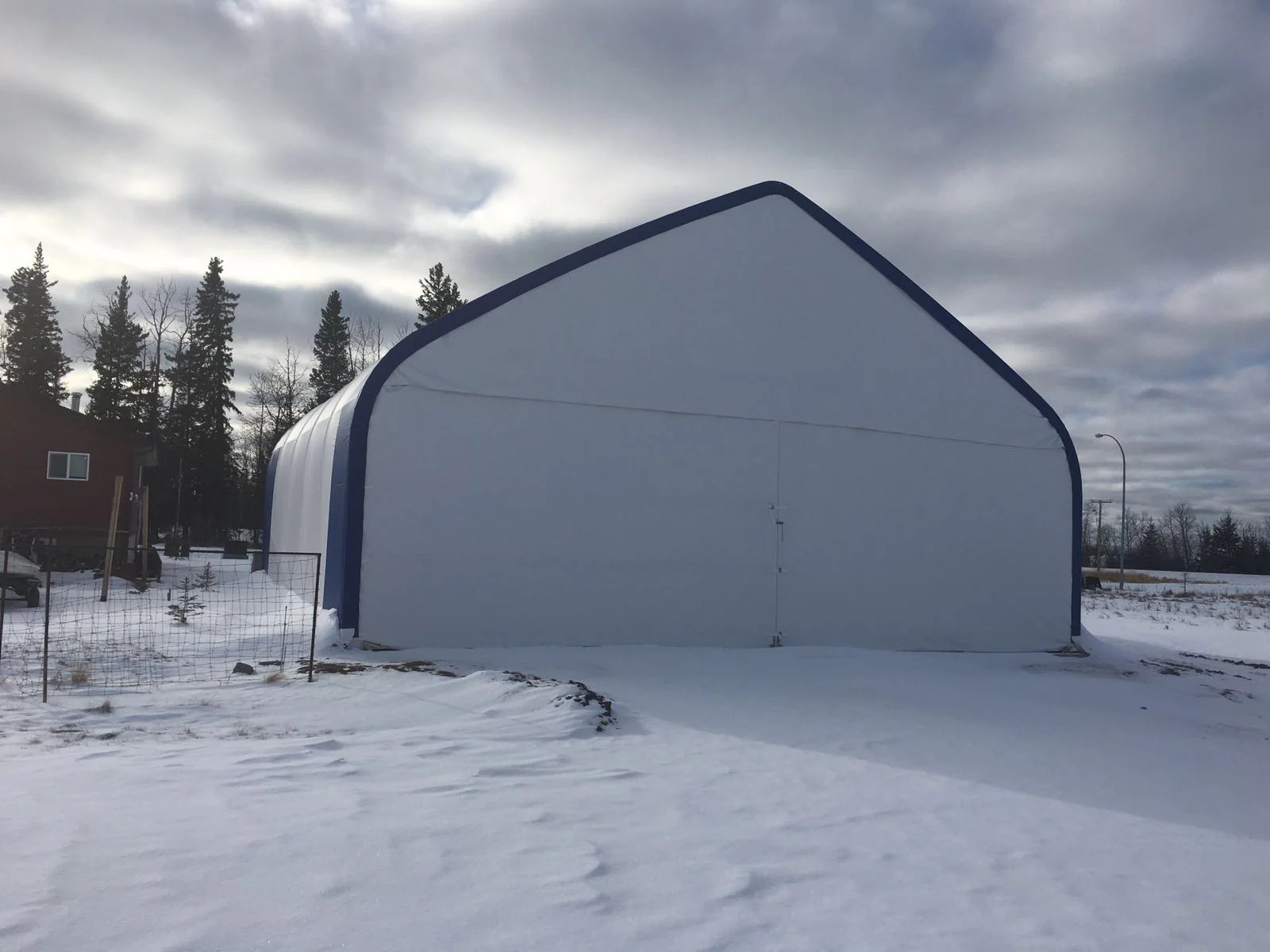60′ Wide Double Truss Storage Buildings – Heavy-Duty PVC Shelter | Extra-Large Portable Warehouse - Image 16