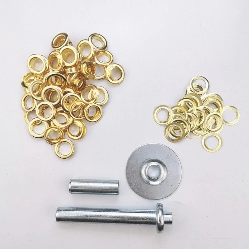 63-Piece Tarp Repair Kit Brass Grommet Eyelet Tool Set for Canvas Tarps Tents Awnings S1347 - Image 2