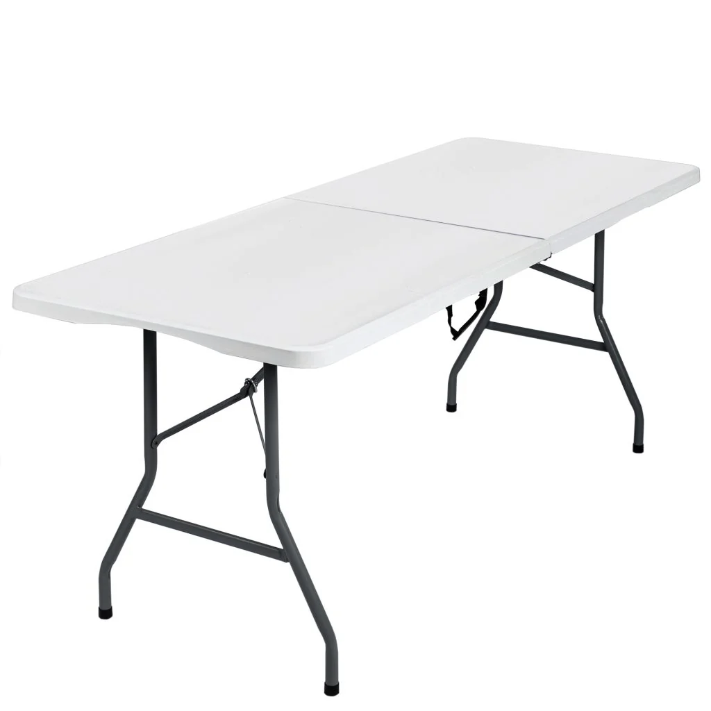 New 6 Ft Bi-Fold Folding Table – Heavy-Duty, Portable, Indoor/Outdoor Use AMPCT1807 - Image 5