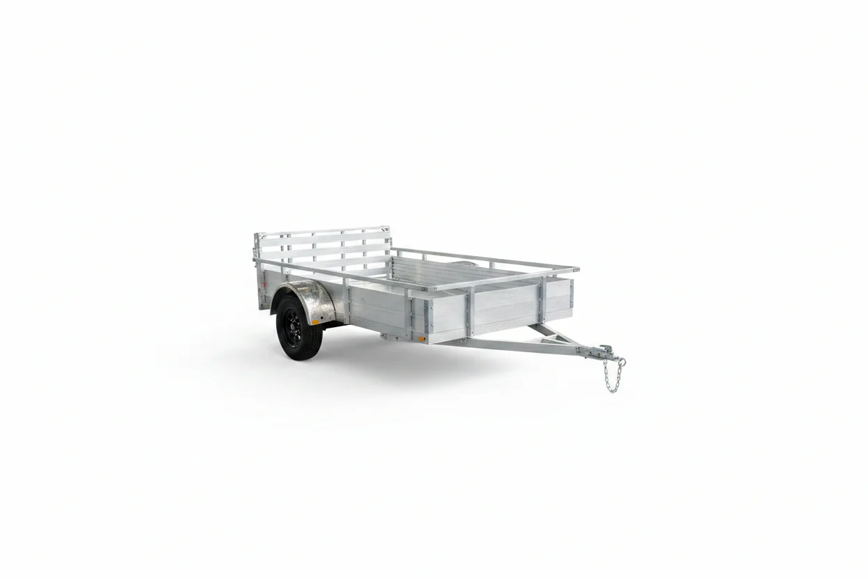 6x10 Aluminum Utility Trailer with Side Panels Torsion Axle LED Lighting Heavy Duty 3500 lbs GVWR AWA610AL - Image 2
