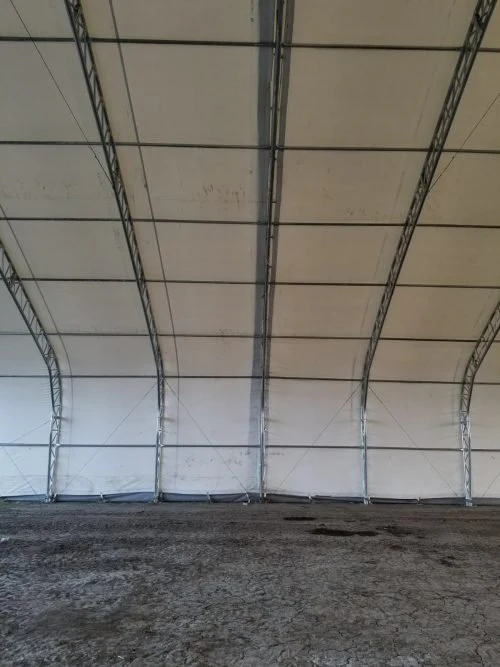 70 Ft Wide Double Truss Storage Building – Heavy-Duty 26.5oz PVC with Dual Winch Doors - Image 36