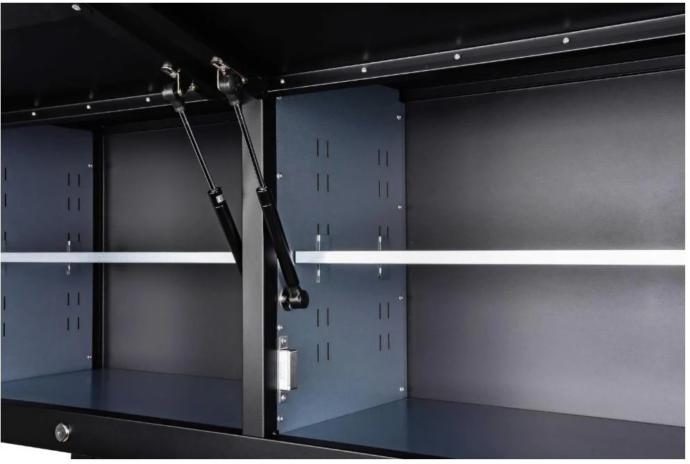 72" 18-Drawer Rolling Tool Chest Workbench – Heavy-Duty Black Steel with Wood Top | Model HTC7218PC - Image 5