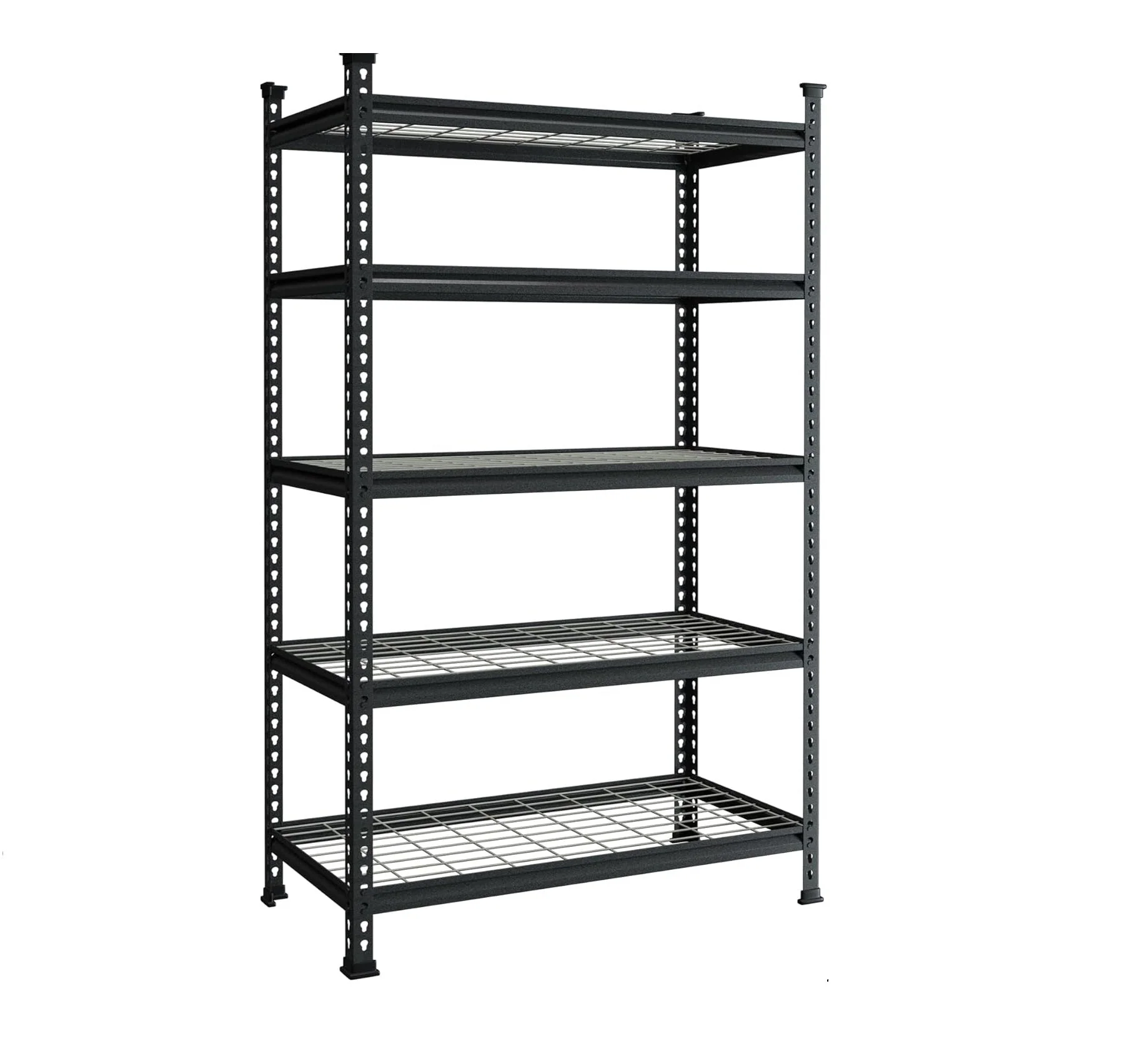 Heavy-Duty 5-Tier Metal Wire Storage Rack – 72" × 47" × 24" Garage Shelving Unit, 2200 lb Capacity | RS724724B