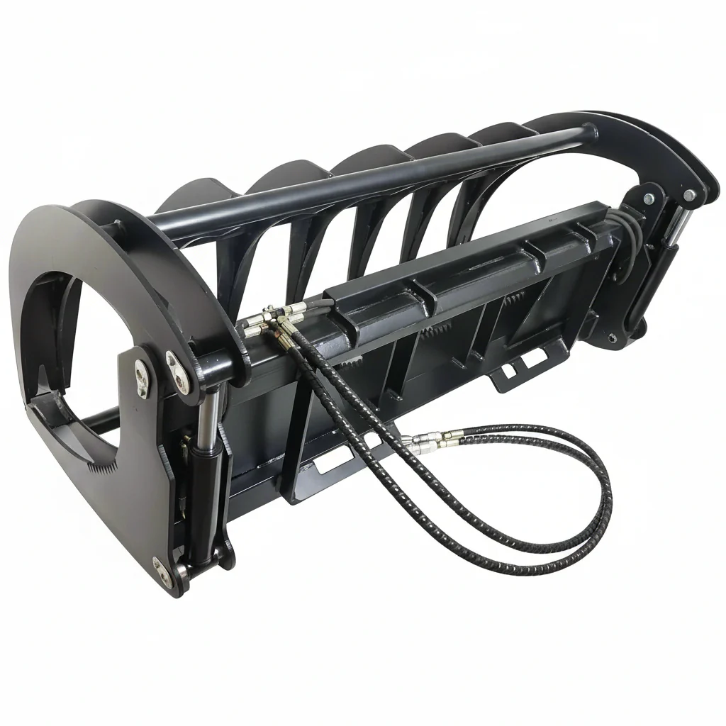 72" & 84" Heavy-Duty Skid Steer Root Grapple – Extreme Land Clearing Rake Attachment - Image 4