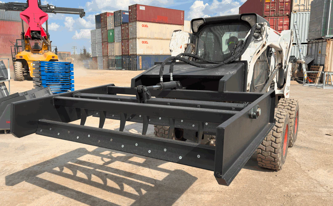 Skid Steer 72″ Hydraulic Box Blade Grader Leveler Attachment HDBXGD7 - Image 6