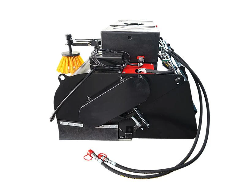 72" Skid Steer Box Broom Sweeper with 200L Water Spray System – Dust Control Sweeper Attachment 72MP1140 - Image 4