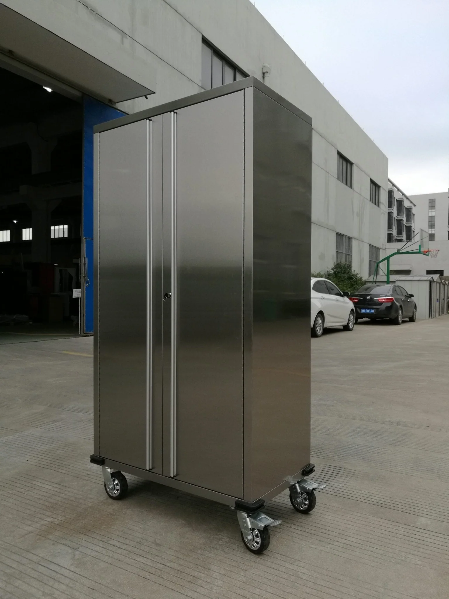 72" Stainless Steel Rolling Cabinet – Heavy-Duty Lockable Storage | 72SSC - Image 10