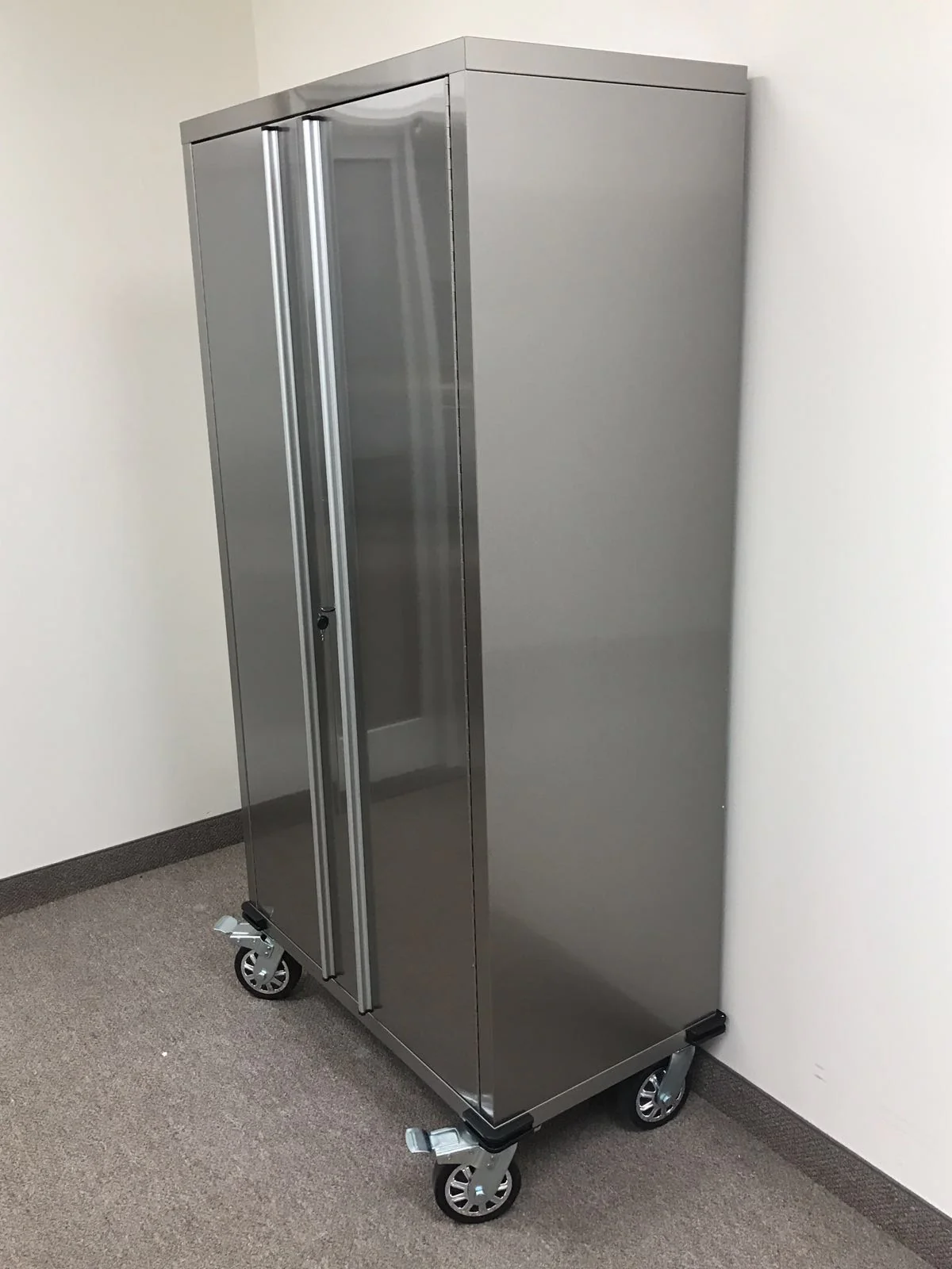 72" Stainless Steel Rolling Cabinet – Heavy-Duty Lockable Storage | 72SSC - Image 5