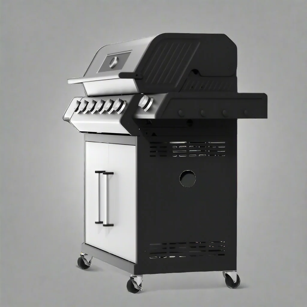 72,000 BTU 6-Burner Gas BBQ Grill barbeque – Outdoor Cooking Station w/ Side Burner | EQB96BA - Image 3